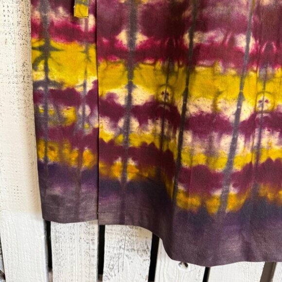 Anthropologie TINY Tie Dye Wrap Skirt Size XL Boho Hippie Cottage Unique Nature - Picture 3 of 11